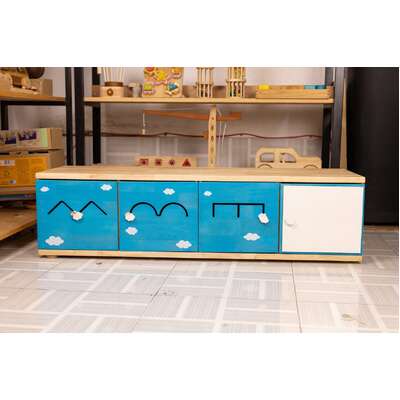 Kids 3-in-1 Sensory Play Storage Bench | EXTG