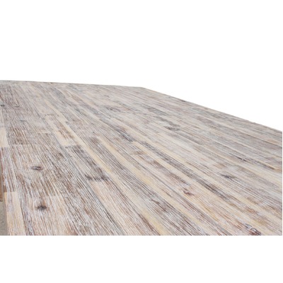 Sturdy 2 Metre Table Grey Brush Finish