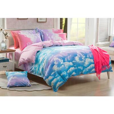 Queen Size Clouds Blue Sky Quilt Cover Set (3PCS)