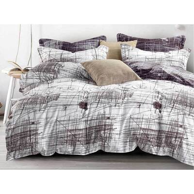 Queen Size 3pcs Art Line Quilt Cover Set