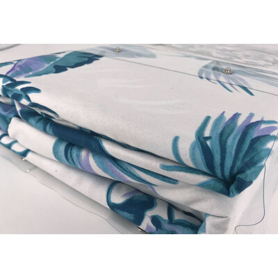 Queen Size 3pcs Tropical Plant Quilt Cover Set