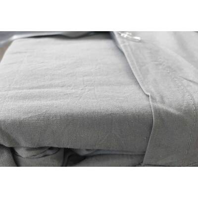Single Size Pewter Vintage Washed Cotton Quilt Cover Set(2PCS)