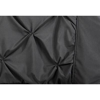 Queen Size Charcoal Diamond Pintuck Quilt Cover Set(3PCS)