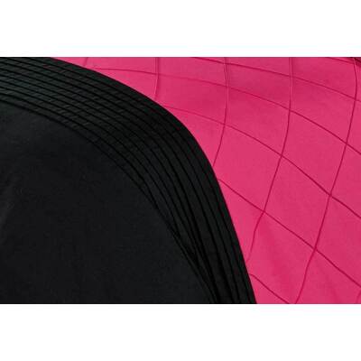 King Size Hot Pink Diamond Pintuck Quilt Cover Set(3PCS)
