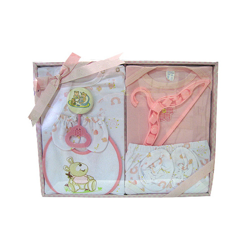 Newborn Baby Gift Set - 9 Piece (Pink)