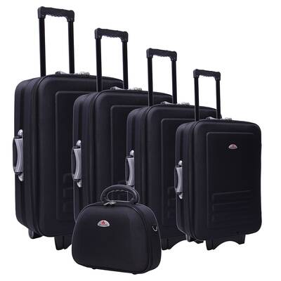 Black Luggage Set - 5 Piece