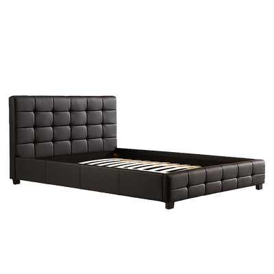 Double Pu Leather Deluxe Bed Frame