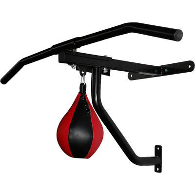 Wall-Mounted Chin Up & Punching Bag Station