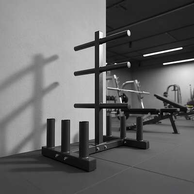 Olympic Weight Tree Bar Rack Holder Storage