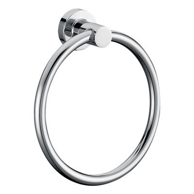 Classic Chrome Towel Bar Rail Ring Bathroom