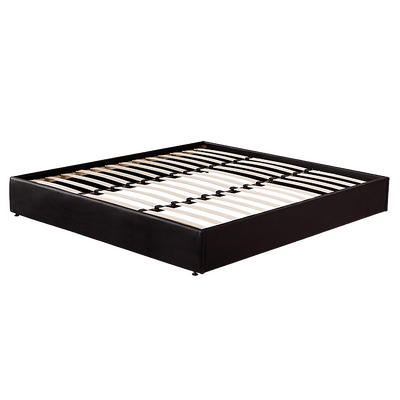PU Leather King Bed Ensemble Frame