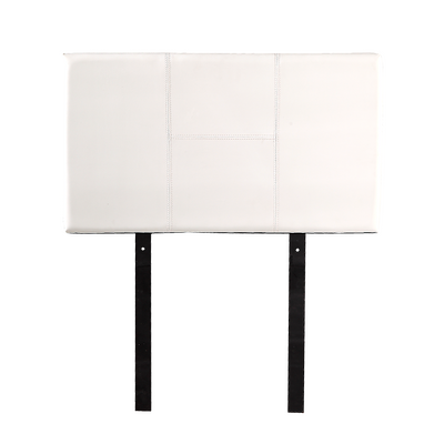 Pu Leather Single Bed Headboard Bedhead - White
