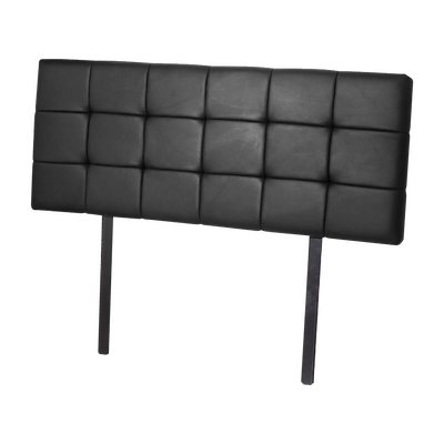 Pu Leather Queen Bed Deluxe Headboard Bedhead - Black