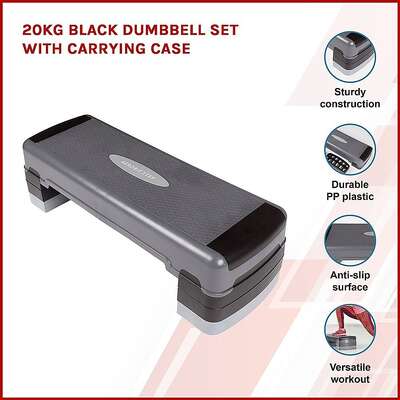 Adjustable Aerobic Step Platform – Gym Fitness Exercise Stepper for Home Workouts