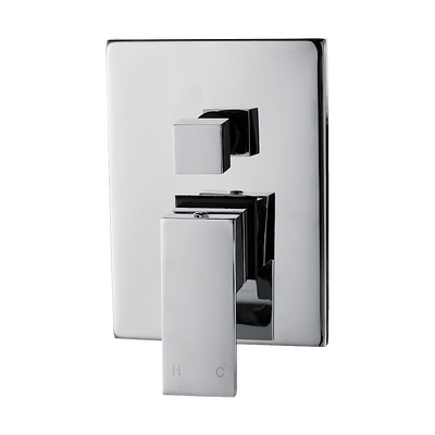 Chrome Bathroom Shower Wall Mixer Diverter w/ WaterMark