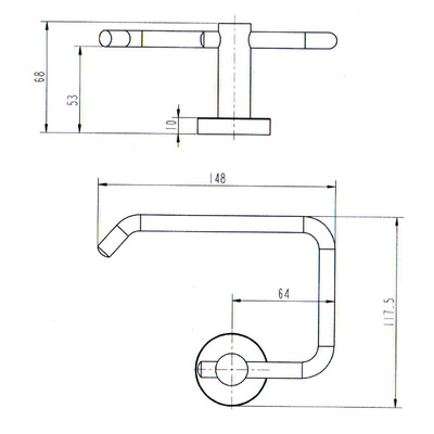 Classic Chrome Toilet Paper Holder Bathroom