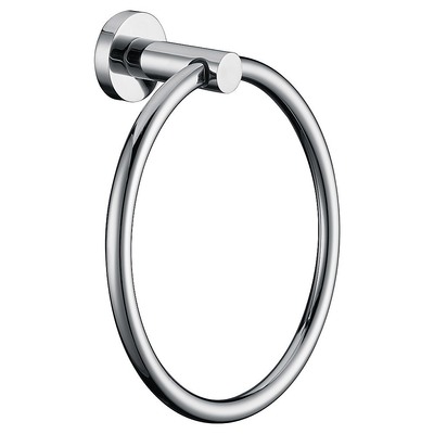 Classic Chrome Towel Bar Rail Ring Bathroom