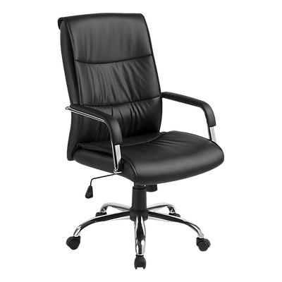 PU Leather Office Chair  Ergonomic Executive Swivel Desk Chair with Padded Seat in