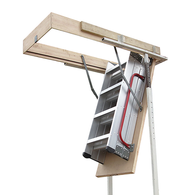 Deluxe Aluminium Attic Loft Ladder - 2700Mm To 3050Mm