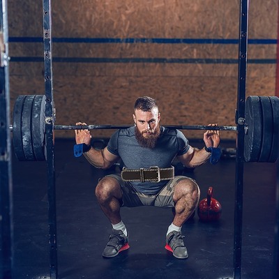 Weight Lifting Belt Pro Training, Large Size, Padded Leather