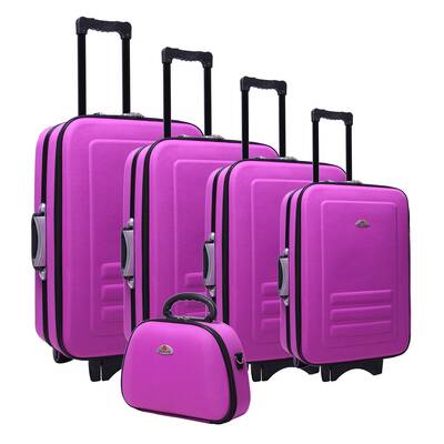 5pc Suitcase Trolley Travel Bag Luggage Set PURPLE