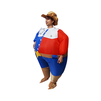 SHERIFF Fancy Dress Inflatable Suit -Fan Operated Costume