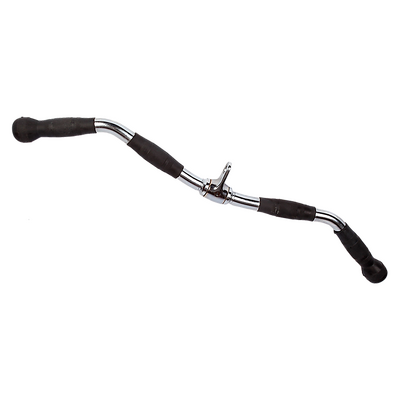 Randy & Travis Rubber-Coated Revolving Curl Row Bar Attachment for Gyms Middot Strong