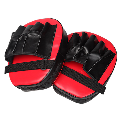2 X Thai Boxing Punch Focus Gloves Kit Training Red & Black