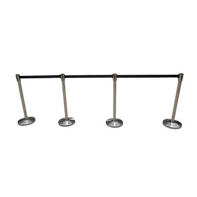 Retractable Queue Barriers Belt Crowd Control 4 pack