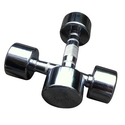 Chrome Dumbbell 3kg Each (6Kg Pair) Gym Weight Lifting