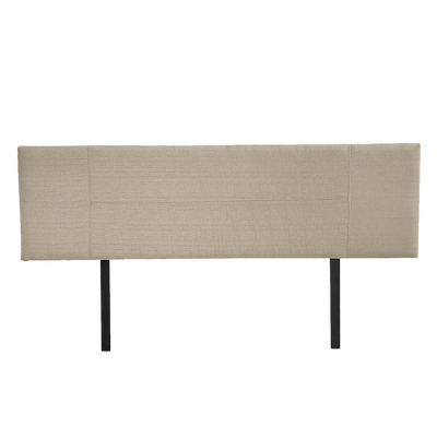 Linen Fabric King Bed Headboard Bedhead - Beige