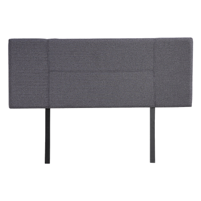Linen Fabric Double Bed Headboard Bedhead - Grey