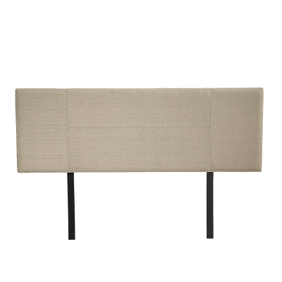 Linen Fabric Double Bed Headboard Bedhead - Beige
