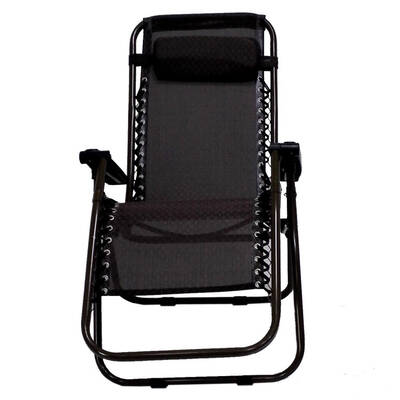 2 x Bronze Lounge Chairs - Patio Outdoor Garden Yard Beach Caravan