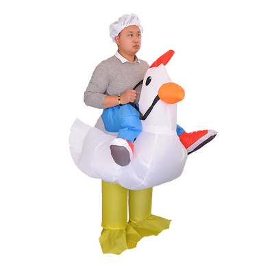 Chicken Fancy Dress Inflatable Suit - Fan Operated Costume
