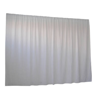 2.8M X 6M White Wedding Drape Backdrop Curtain