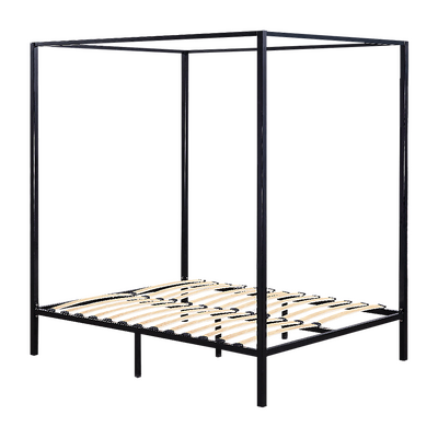 4 Four Poster Double Metal Bed Frame