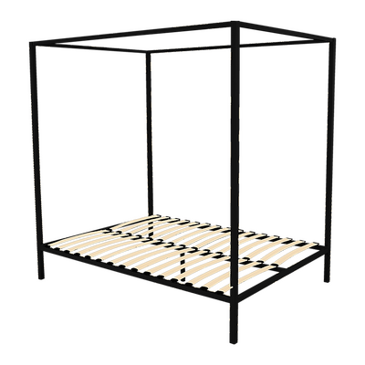 4 Four Poster Queen Metal Bed Frame
