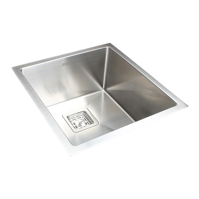Handmade 1.5Mm Stainless Steel Undermount Kitchen Sink With Square Waste