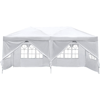 3x6m Gazebo Outdoor Marquee Tent Canopy White