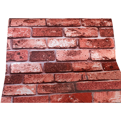 10M 3D Red Brick Print Theme Wallpaper