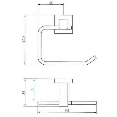 Classic Toilet Paper Holder Electroplated Matte Black Finish
