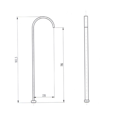 Freestanding Bath Spout Bathroom Electroplated Matte Black Finish