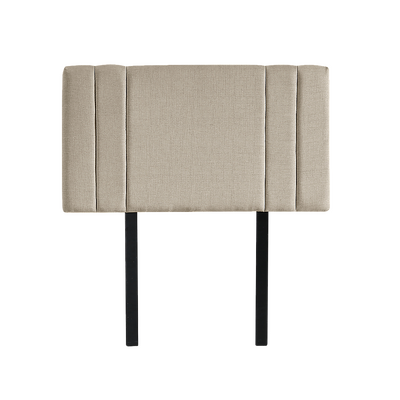 Classic Linen Fabric Single Bed Deluxe Headboard - Beige
