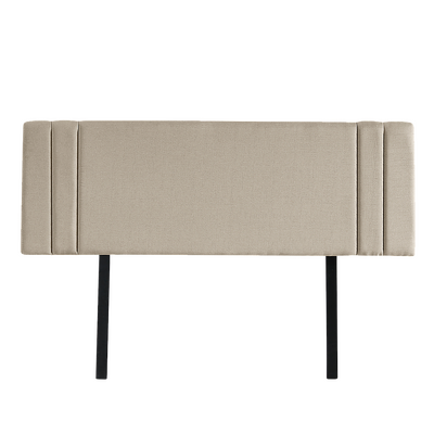 Sumptuous Linen Fabric King Bed Deluxe Headboard - Beige
