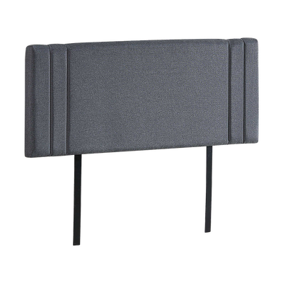 Tranquil Linen Fabric Double Bed Deluxe Headboard - Grey