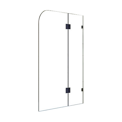 1200 x 1450mm Frameless Bath Panel 10mm Glass Shower Screen