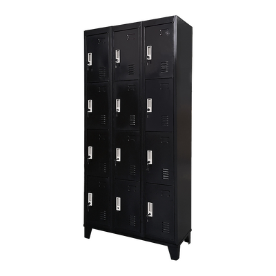 12 Door Locker - Office/Gym - Black