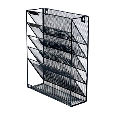 Wall Mount 6 Pocket Hanging File Sorter Organizer Folder Holder