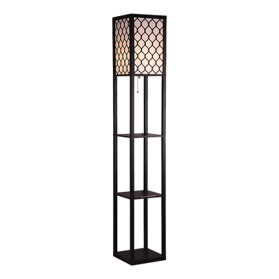 Shelf Floor Lamp Shade Light Source With Open-Box Shelves